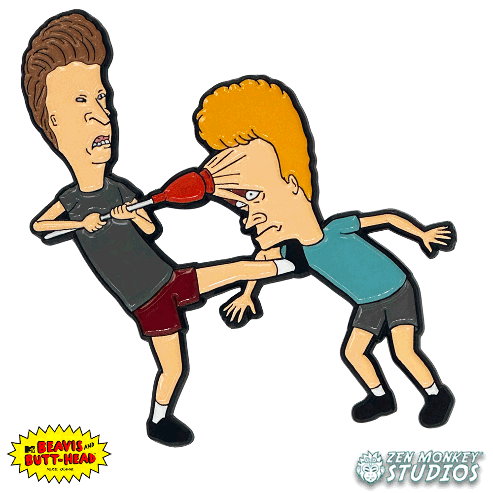 Plunger Harassment - Mike Judge's Beavis and Butt-head Pin