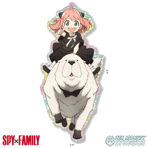 Anya and Bond Forger - Spy X Family Sticker