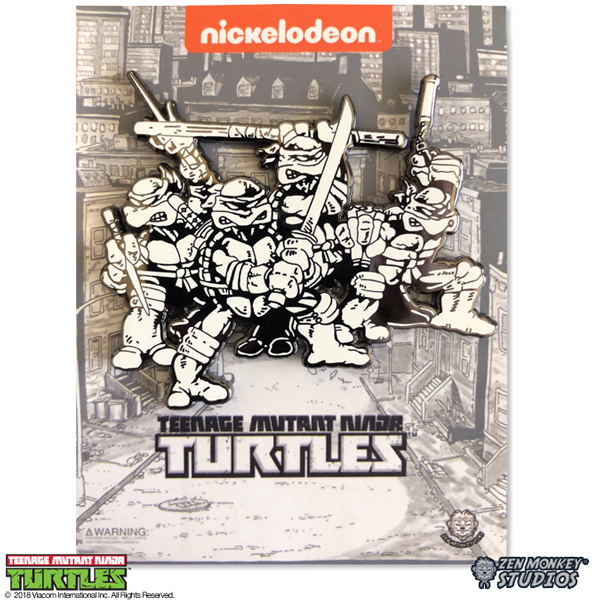 All Four Comic Brothers - TMNT Mega Pin