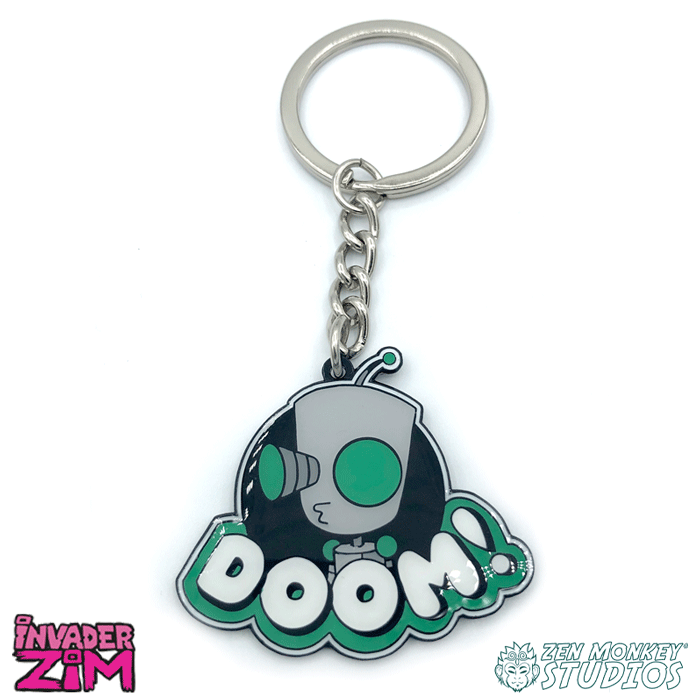 DOOM! -  Invader Zim Keychain