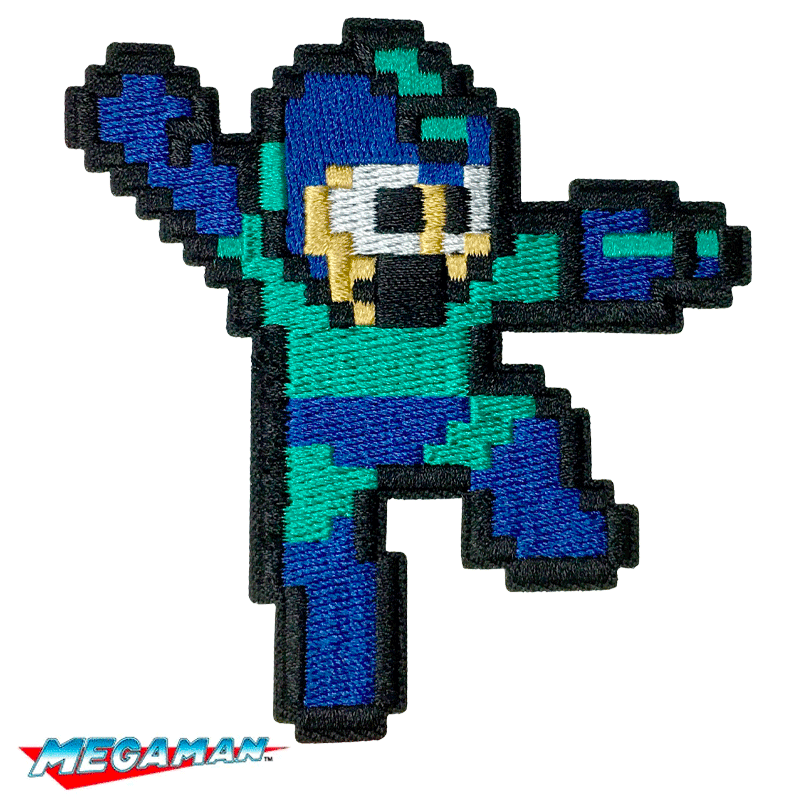 Leaping 8-Bit Mega Man - Mega Man Patch