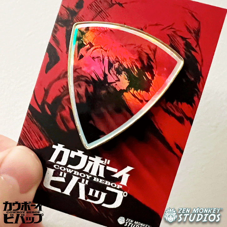 Rainbow Holo Foil Crest: Spike - Cowboy Bebop Enamel Pin