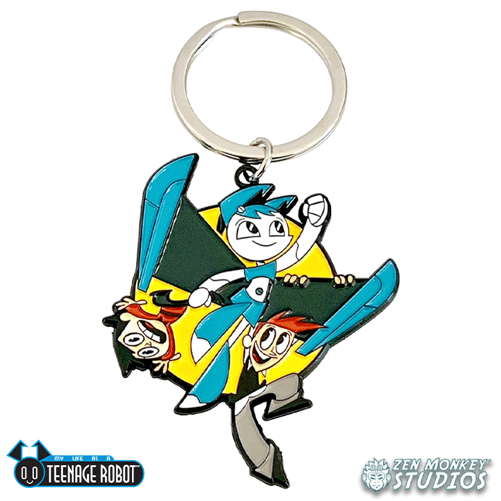 Jenny, Tuck, and Brad - Teenage Robot Keychain